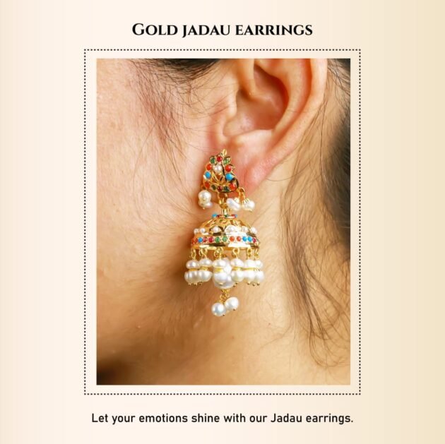 Jadau Earring. narayandas.co.in