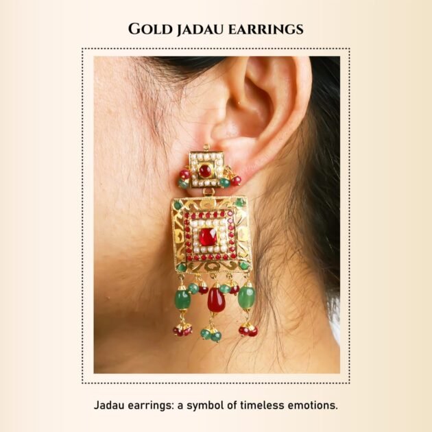 Jadau earring. narayandas.co.in